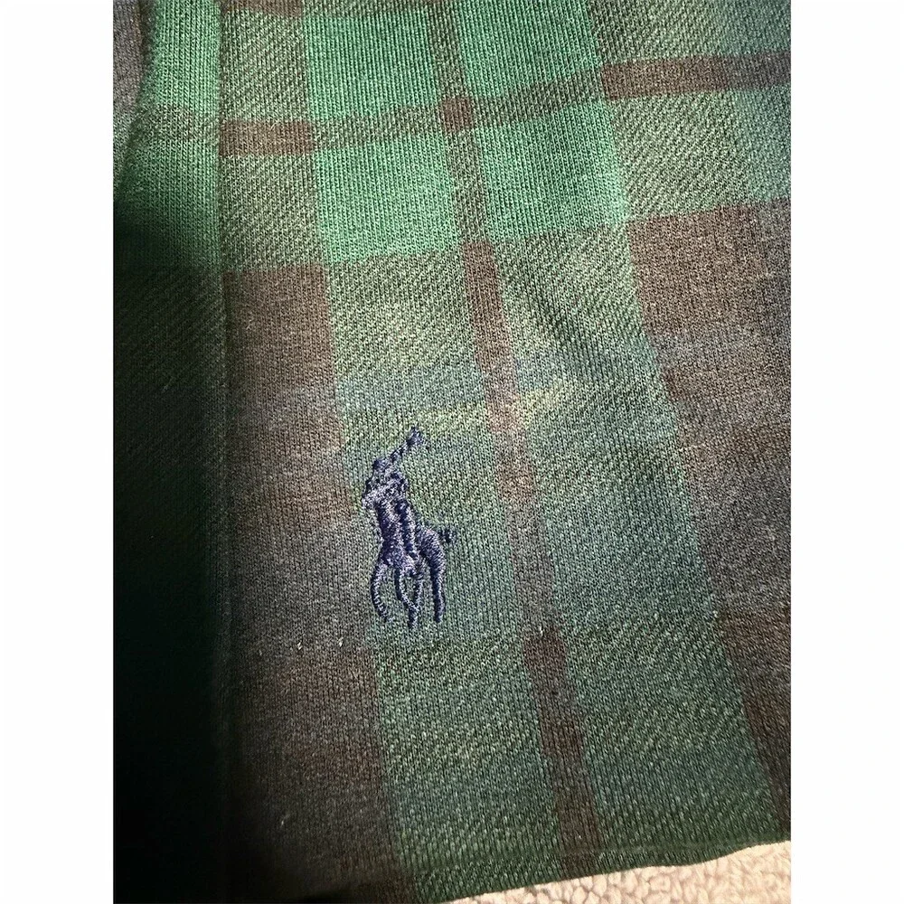 Ralph Lauren Girls Jumper Dress Size 6 Green Blackwatch Plaid Pleated